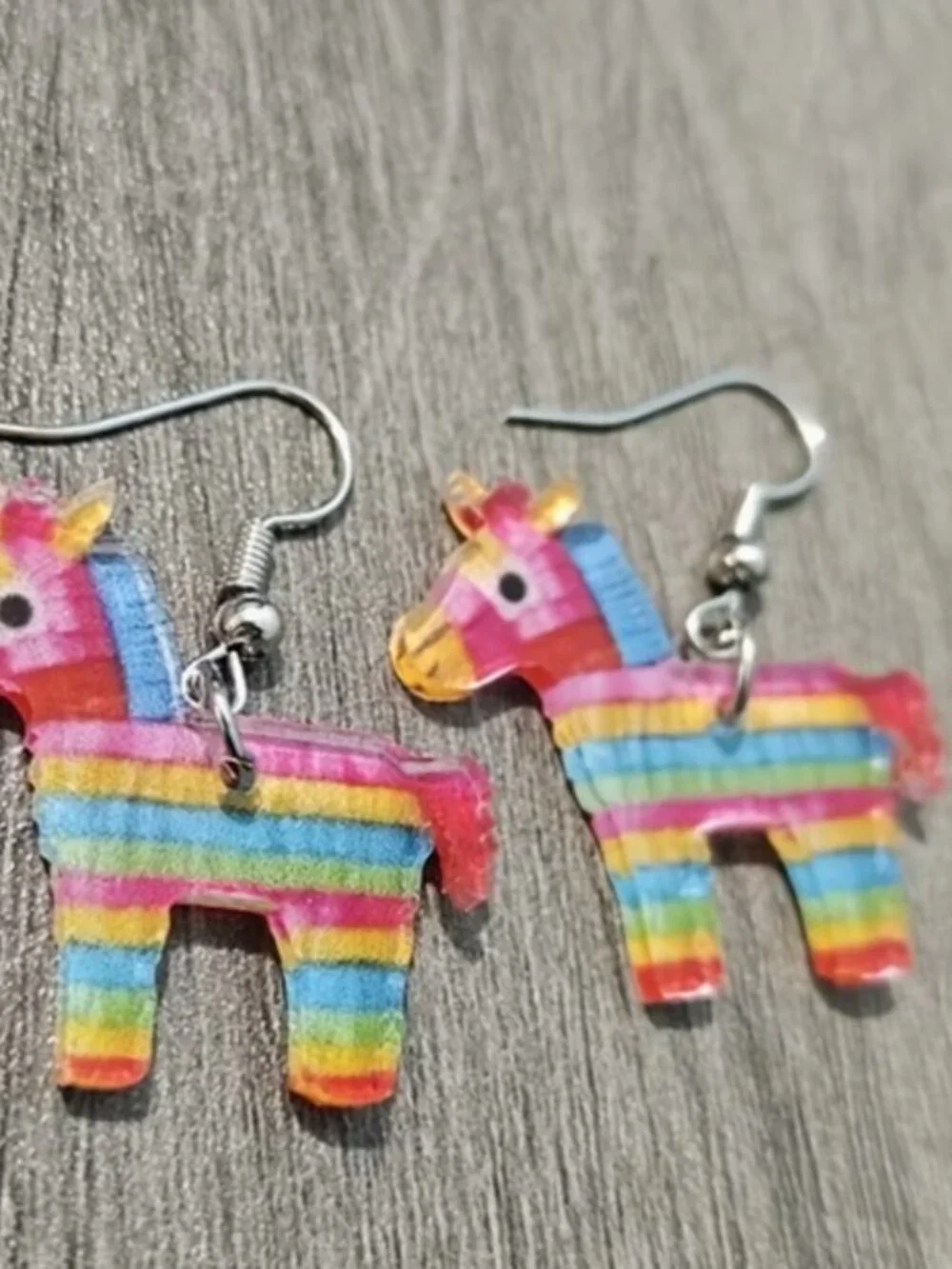 Multi-Colored Pinata Cinco‎ de Mayo Dangle Earrings (BRAND-NEW & SUPER CUTE!)